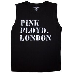 Pink Floyd Unisex Adult Stencil Logo Tank Top / Black